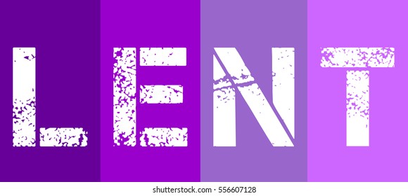 Lent, Christian season symbol in purple tones