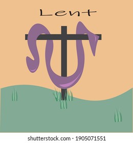 lent and the cross that represents suffering