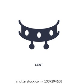 lent isolated icon. Simple element illustration from brazilia concept. lent editable logo symbol design on white background. Can be use for web and mobile.
