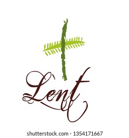 Lent , typography design for print or use as poster, flyer or T shirt