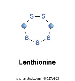 Lenthionine is a cyclic organosulfur compound found in shiitake mushrooms and partly responsible for their flavor, inhibits platelet aggregation