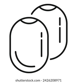 Lentil healthy food icon outline vector. Diet seed. Cereal culture meal