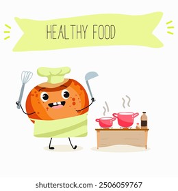Lentil, vector hand drawn illustration with cute vegan protein characters isolated on white.
