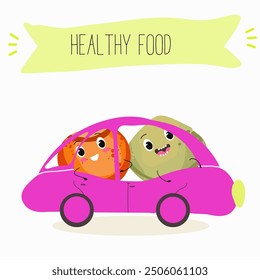 Linse, handgezeichnete Vektorgrafik mit süßen veganen Proteinzeichen, einzeln auf Weiß.