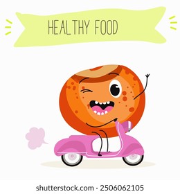 Lentil, vector hand drawn illustration with cute vegan protein characters isolated on white.