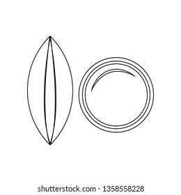 lentils icon. Element of nuts for mobile concept and web apps icon. Outline, thin line icon for website design and development, app development