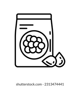 Lentils icon in vector. Illustration