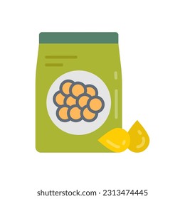 Lentils icon in vector. Illustration