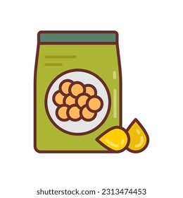 Linsen Symbol in Vektorgrafik. Illustration