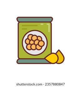 Lentils icon in vector. Illustration