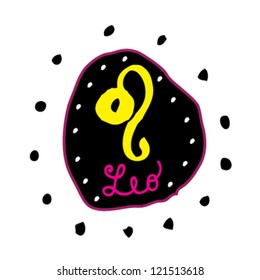 Leo. Astrological signs of the Zodiac.