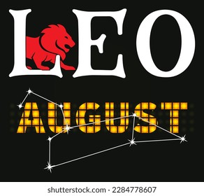 Leo August Shirt, Zodiac Leo