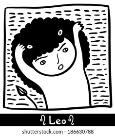Leo black and white