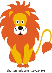 Leo cartoon vector illustration