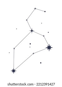 leo constellation astrological isolated icon
