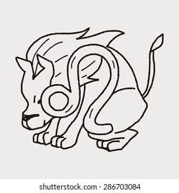Leo Constellation doodle