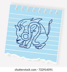 Leo Constellation doodle