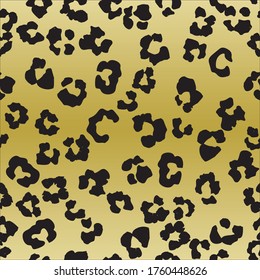 Leo Gradient Jaguar Fun. Mud Animal Print. Metallic Vector Print. Golden Animal Blot. Cheetah Dirty Fur. Cheetah Seamless Leather Camouflage. Leopard Realistic Pattern. Orange Leopard Fabric Skin.