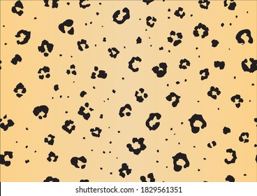 Leo Gradient Vector Art. Cheetah Animal Fur. Leopard Seamless Texture. Fondo De Cuero Sin Mariscos. Blob de animales metálicos. Piel de selva de leopardo naranja. Impresión de Jaguar dorado. Leo Animal Spray.