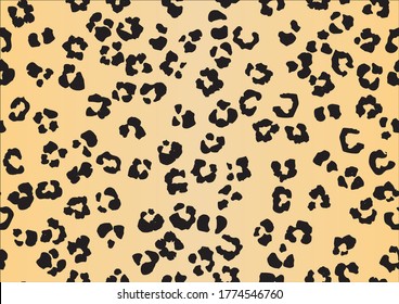 Leo Gradient Vector Art. Leopard Animal Fur. Orange Jaguar Print. Panther Realistic Grunge. Cheetah Seamless Pattern Background. Mud Animal Splat. Metallic Cheetah Jaguar Skin. Golden Animal Blot.