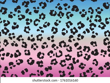 Leo Gradient Vector Dog. Blue Realistic Leopard Glitter. Purple Leo Animal Stain. Cheetah Vector Skin. Violet Leopard Print. Pink Animal Blot. Seamless Cheetah Leather Camouflage. Jaguar Snake Ink.
