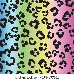 Leo Gradient Vector Dog. Seamless Cheetah Texture Camouflage. Green Abstract Panther Grunge Art. Jaguar Luxury Fur. Violet Leopard Print. Blue Animal Dirt. Cheetah Trendy Spot. Mud Animal Splat.