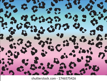 Leo Gradient Vector Fun. Cheetah Vector Skin. Jaguar Animal Fur. Blue Leo Animal Stain. Pink Abstract Leopard Glitter. Seamless Leopard Pattern Camouflage. Violet Animal Dirt. Purple Leopard Print.