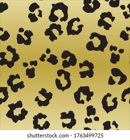 Leo Gradient Vector Fun. Leopard Dirty Fur. Golden Cheetah Jaguar Skin. Cheetah Seamless Leather Camouflage. African Abstract Pattern. Leo Animal Splat. Yellow Animal Gold. Metallic Jaguar Print.