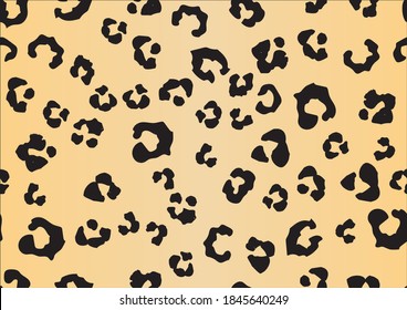 Leo Gradient Vector Fur. Golden Animal Foil. Orange Jaguar Print. Leopard Dirty Fur. Cheetah Seamless Leather Background. Cheetah Abstract Leather. Leo Animal Paint. Metallic Cheetah Trendy Spot.
