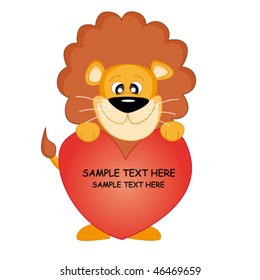 Leo with a heart