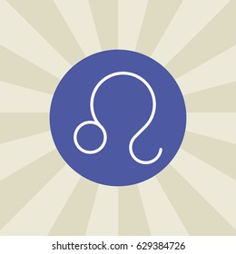 leo icon. sign design. background