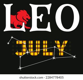 Leo July Shirt, Zodiac Leo