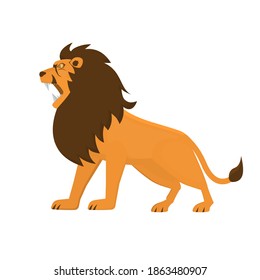 Leo. Lion's grin, vector illustration