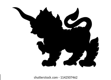 Leo Monster icon logo clip art design by vector on white background