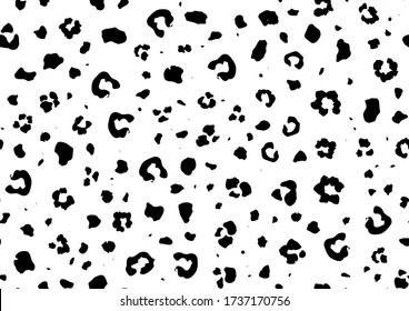 Leo Seamless Jaguar Dog. Black Leopard Jaguar Spot. Cheetah Monochrome Pattern. Cheetah Seamless Pattern Camouflage. Mud Animal Spray. White Vector Print. Snow Animal Drop. White Cheetah Tiger Fur.