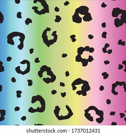 Leo Seamless Jaguar Dog. Violet Animal Spot. Yellow Leopard Print. Gradient Leopard Leather Camouflage. Mud Animal Print. Vector Trout Ink. Green Abstract African Effect Fun. Cheetah Luxury Spot.