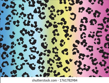 Leo Seamless Jaguar Dot. Blue Cheetah Print. Gradient Leopard Leather Camouflage. Violet Animal Blot. Yellow Mud Animal Spray. Vector Snake Ink. Pink Gradient Panther Blotter. Leopard Vector Skin.