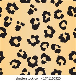 Leo Seamless Jaguar Fun. Cheetah Dirty Fur. Orange Leopard Jaguar Spot. Cheetah Gradient Pattern Background. Mud Animal Spray. Golden Animal Drop. Metallic Vector Print. Cheetah Seamless Inkblot.