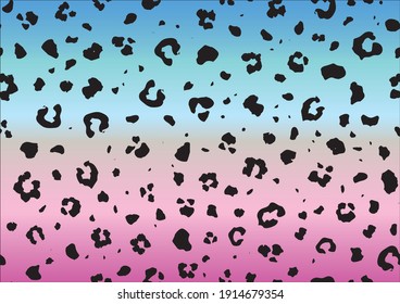 Leo Seamless Jaguar Ink. Gradient Cheetah Texture Background. Cheetah Jaguar Skin. Blue Leopard Print. Pink Mud Animal Splat. Violet Abstract Cheetah Blotter. Vector Trout Fur. Purple Animal Spot.