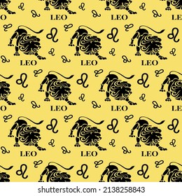 leo seamless pattern perfect for background or wallpaper