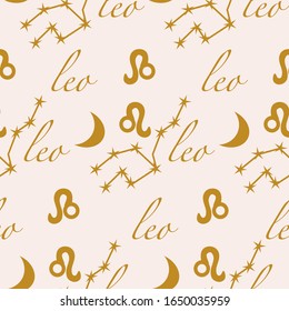 leo seamless pattern, perfect to use on the web or in print