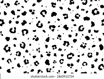Leo Seamless Vector Cat. Cheetah Seamless Pattern Camouflage. Mud Animal Stain. Black Jaguar Print. Black Cheetah Fabric Skin. Snow Leopard Repeat Fur. Cheetah Seamless Effect. White Animal Dirt.