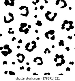 Leo Seamless Vector Dot. Cheetah Seamless Pattern Background. White Jaguar Print. Cheetah Seamless Texture. Black Leopard Dirty Ink. Snow Animal Blob. White Cheetah Jungle Skin. Mud Animal Splat.