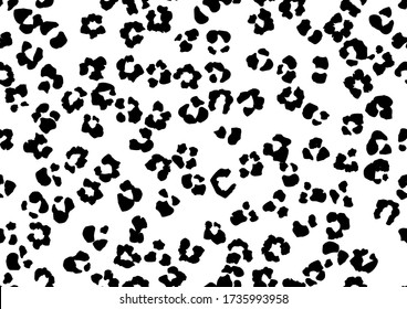 Leo Seamless Vector Fun. Cheetah Abstract Effect. Black Cheetah Dirty Fur. White Leopard Fabric Spot. Snow Jaguar Print. Mud Animal Print. Leopard Seamless Leather Background. Snow Animal Drop.