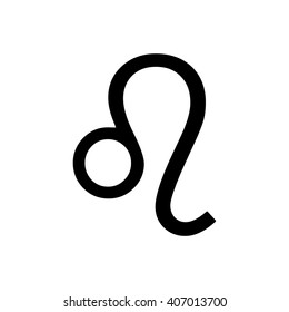 Leo sign. Vector illustration