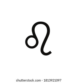 icono de leo vectorial en fondo blanco