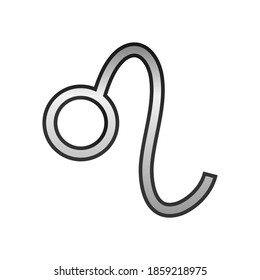 Leo symbol on white background. Vector illustration.