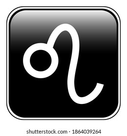 Leo symbol on white background. Vector illustration.