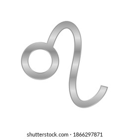 Leo symbol on white background. Vector illustration.