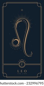 Leo Symbol Zodiac Vintage  Illustration
